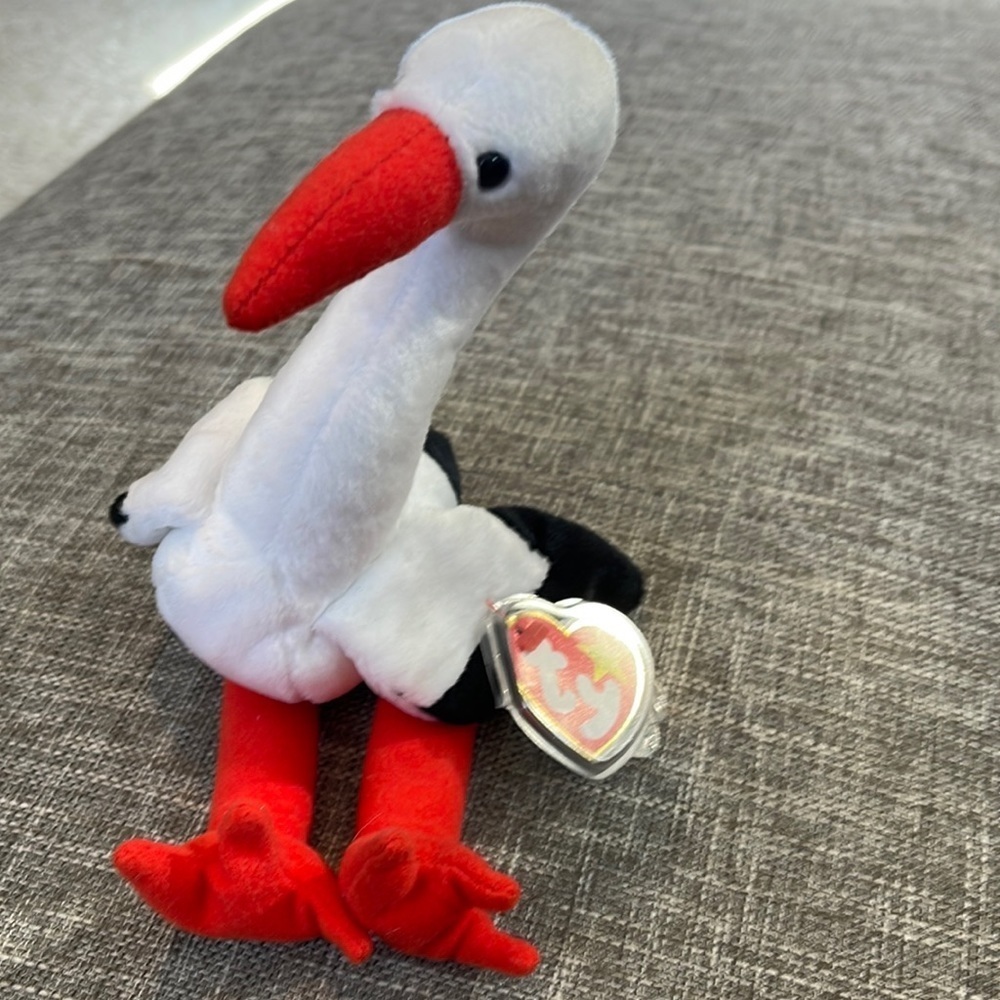 1998 RETIRED TY BEANIE Baby Stilts the Stork 1998 vintage